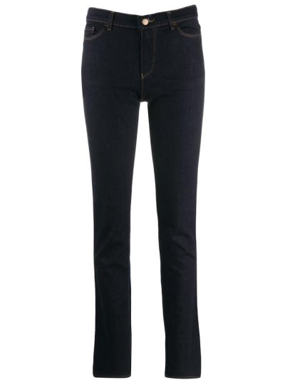 Blue Armani Emporio Slim Fit Women's Jeans | UAE12450