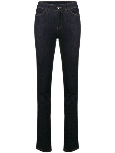 Blue Armani Emporio Slim Fit Women's Jeans | UAE34592