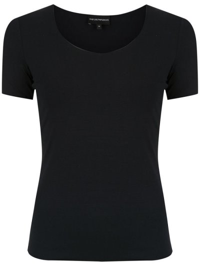 Blue Armani Emporio Slim Fit Women's T Shirts | UAE56071