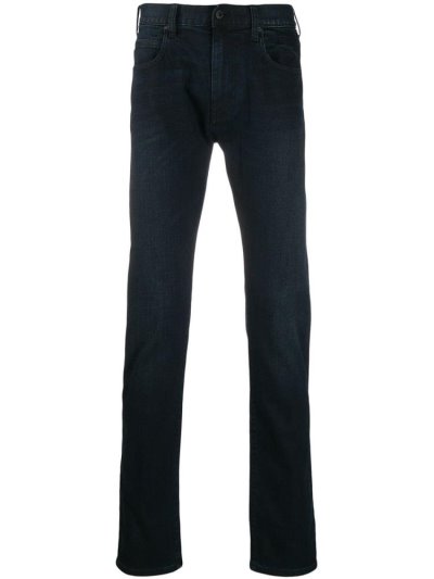 Blue Armani Emporio Slim Men's Jeans | UAE52360