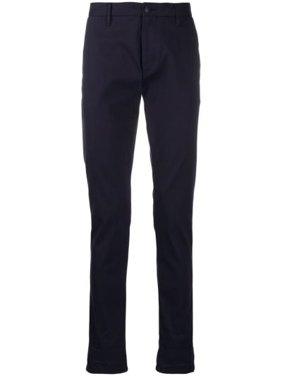Blue Armani Emporio Slim Men's Pants | UAE69251