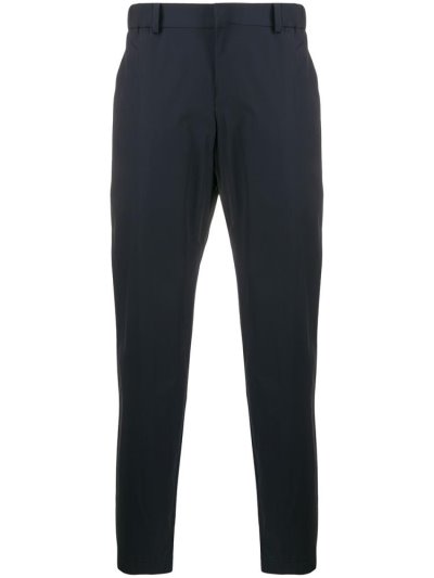Blue Armani Emporio Straight Fit Men's Pants | UAE68468