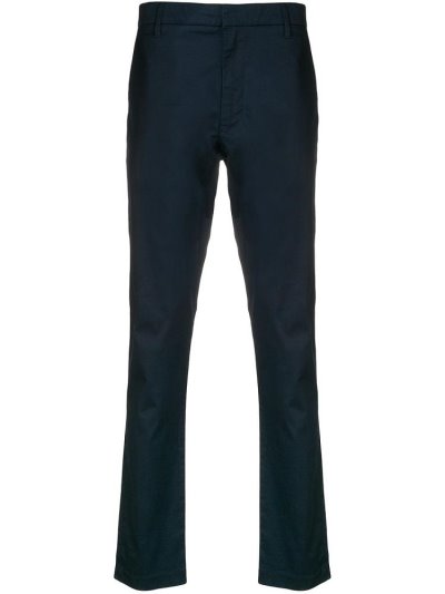 Blue Armani Emporio Stretch Fit Men's Chinos | UAE20318