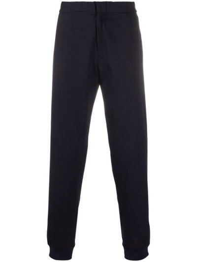 Blue Armani Emporio Tapered Slim Fit Men's Pants | UAE20237
