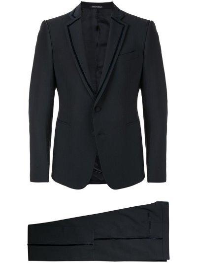Blue Armani Emporio Two Piece Dinner Men's Suits | UAE21203