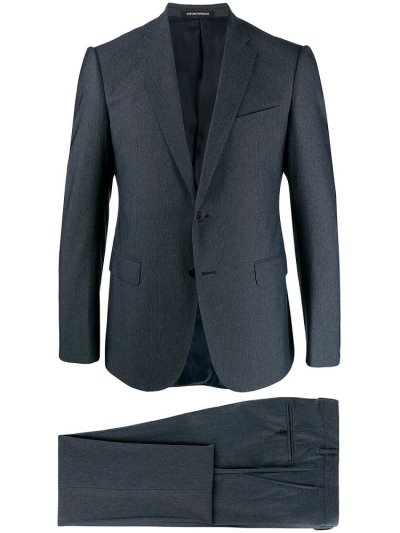 Blue Armani Emporio Two Piece Men's Suits | UAE48677
