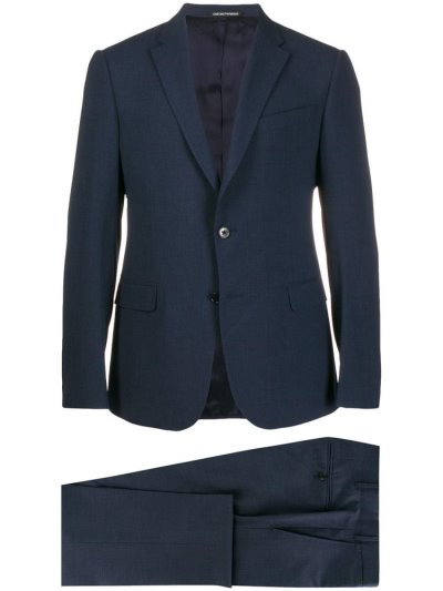 Blue Armani Emporio Two Piece Men's Suits | UAE54841