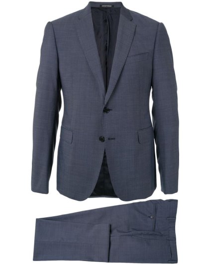 Blue Armani Emporio Two Piece Men's Suits | UAE83363