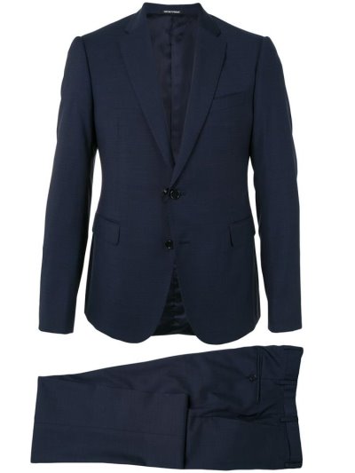 Blue Armani Emporio Two Piece Men's Suits | UAE86451