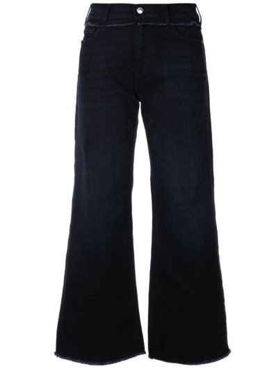 Blue Armani Emporio Wide Leg Women's Jeans | UAE23794