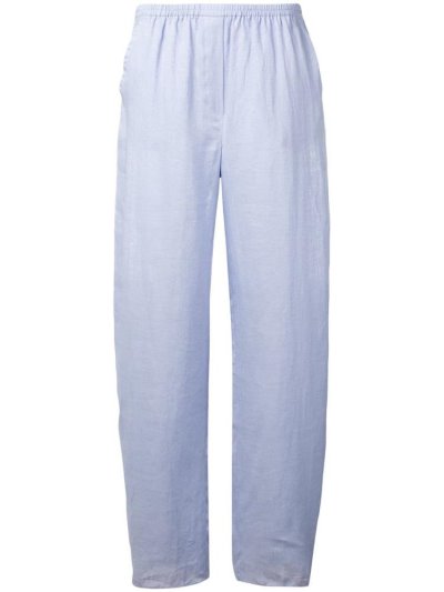 Blue Armani Emporio Wide Leg Women's Pants | UAE71243
