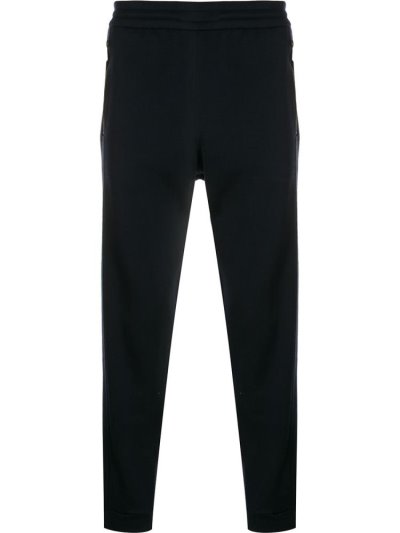Blue Giorgio Armani Elastic Waist Track Men's Pants | UAE98912