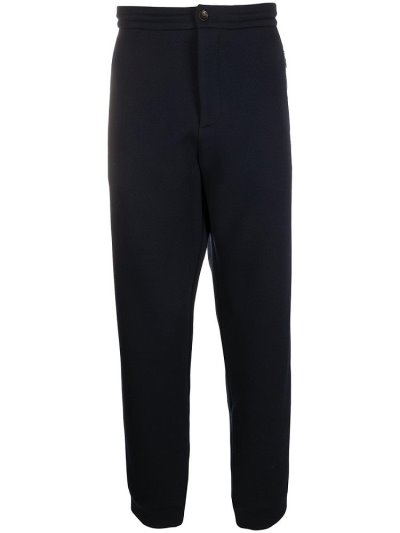 Blue Giorgio Armani Elasticated Waist Men's Chinos | UAE90982