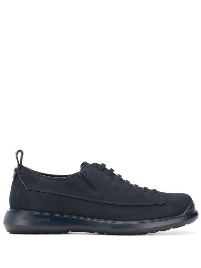 Blue Giorgio Armani Faded Lace Up Shoes Men's Shoes | UAE62115