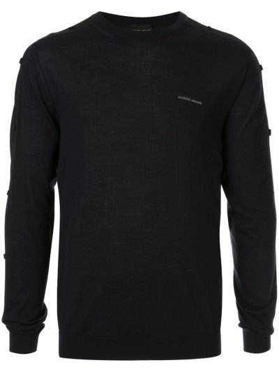 Blue Giorgio Armani Fine Knit Men's Jumpers | UAE63379