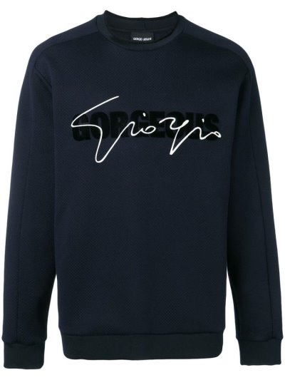 Blue Giorgio Armani Gorgeous Men's Sweatshirts | UAE18036