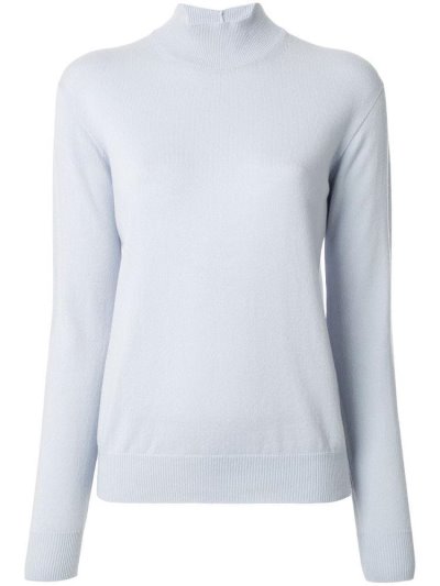 Blue Giorgio Armani Roll Neck Women's Jumpers | UAE05715