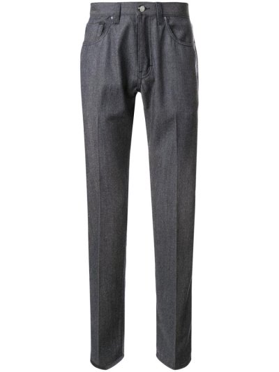 Blue Giorgio Armani Slim Fit Men's Jeans | UAE06086