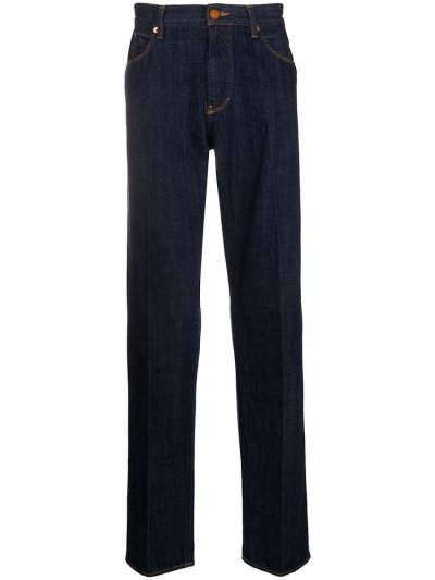Blue Giorgio Armani Slim Fit Men's Jeans | UAE88857