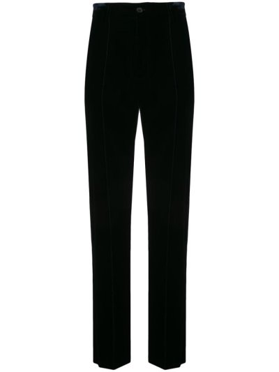 Blue Giorgio Armani Tailored Velvet Men's Pants | UAE57762
