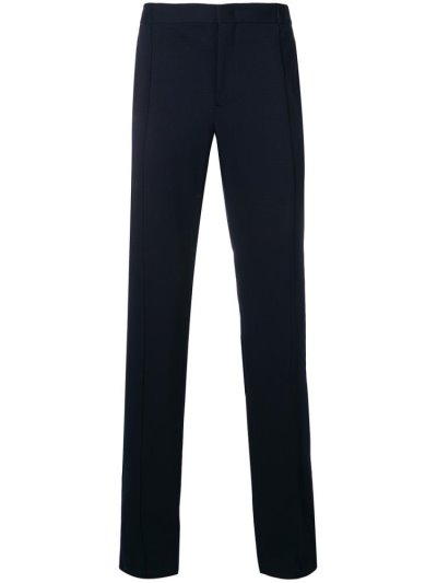 Blue Giorgio Armani Tapered Men's Pants | UAE34357