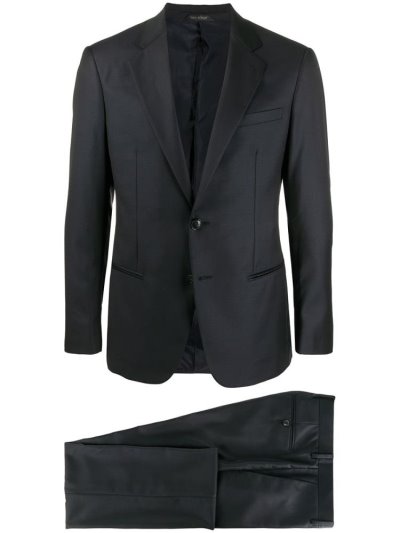 Blue Giorgio Armani Two Piece Formal Men's Suits | UAE06757