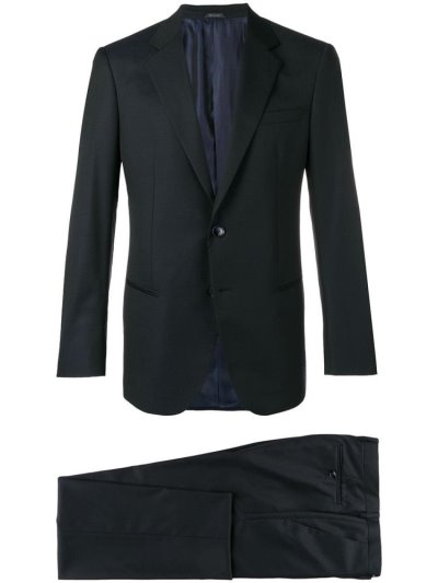 Blue Giorgio Armani Two Piece Formal Men's Suits | UAE93727
