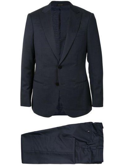 Blue Giorgio Armani Two Piece Men's Suits | UAE97131