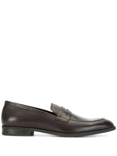 Brown Armani Emporio Classic Formal Men's Loafers | UAE02129