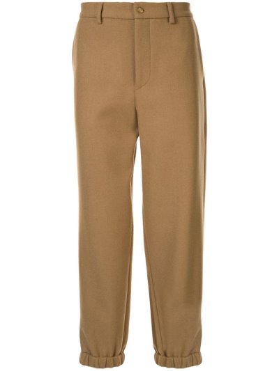 Brown Armani Emporio Regular Fit Men's Pants | UAE74942