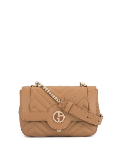 Brown Giorgio Armani Soft Logo Women's Crossbody Bags | UAE03767