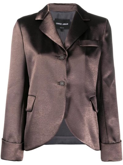 Brown Giorgio Armani Tailored Single Breasted Women's Blazers | UAE89992