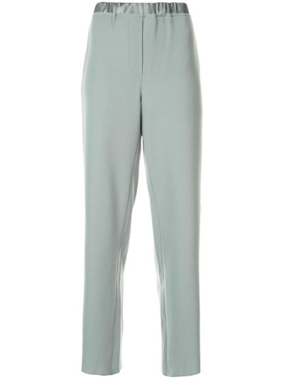 Green Armani Emporio Classic Wide Leg Women's Pants | UAE16062