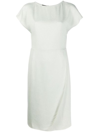 Green Armani Emporio Short Sleeve Day Women's Dress | UAE96818