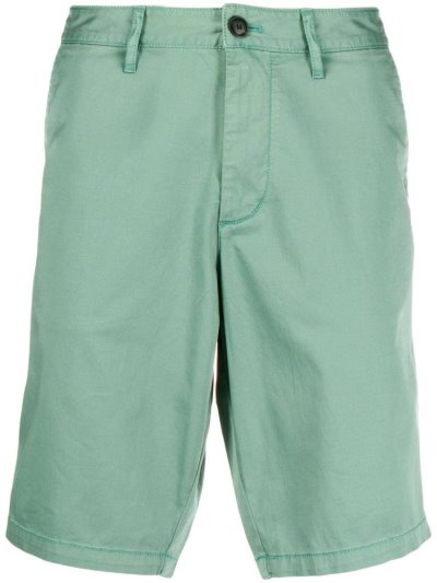 Green Armani Emporio Straight Leg Chino Men's Shorts | UAE96432