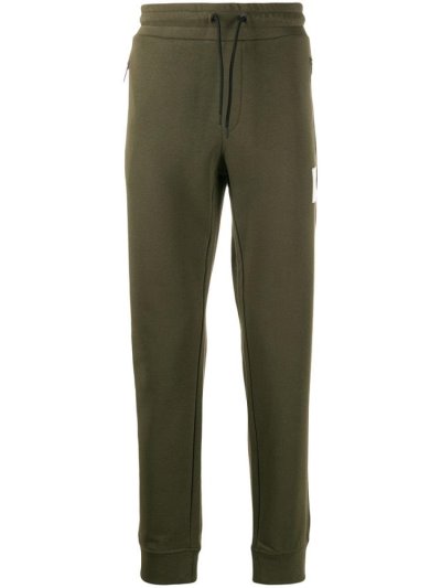 Green Armani Emporio Vector Logo Track Men's Pants | UAE65901
