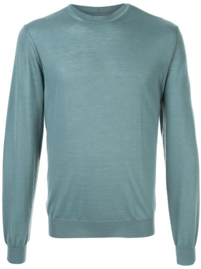 Green Giorgio Armani Basic Men's Jumpers | UAE11387
