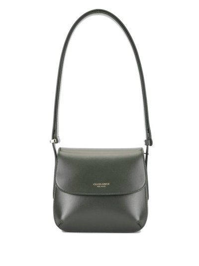 Green Giorgio Armani Logo Stamp Women's Shoulder Bags | UAE59679