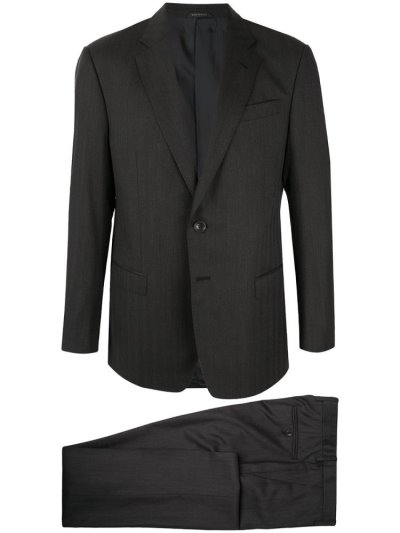 Green Giorgio Armani Single Breasted Men's Suits | UAE12168