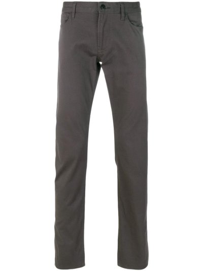 Grey Armani Jeans Straight Leg Men's Chinos | UAE88487