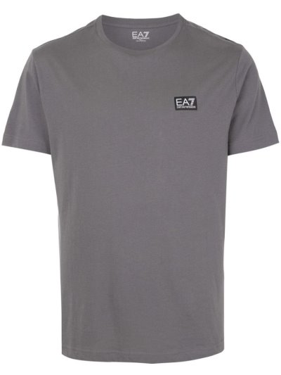 Grey Ea7 Emporio Ea7 Print Men's T Shirts | UAE86903
