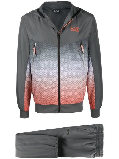 Grey Ea7 Emporio Armani Gradient Print Men's Jackets | UAE32040