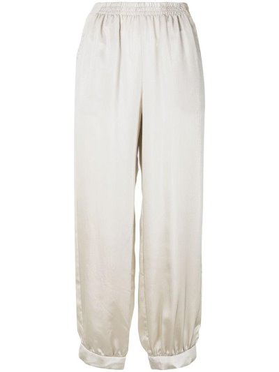 Grey Armani Emporio Cropped Track Women's Pants | UAE54269