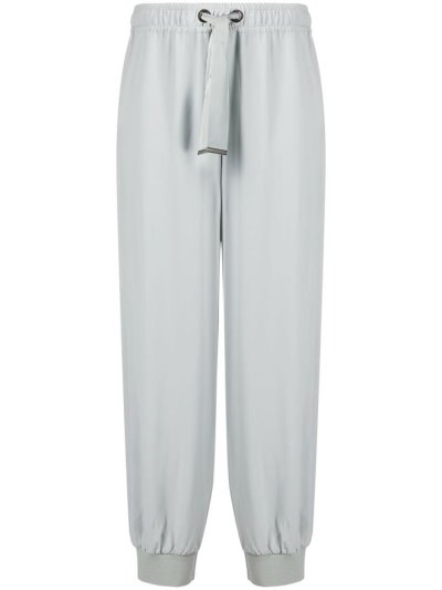 Grey Armani Emporio Drawstring Waist Track Women's Pants | UAE62954