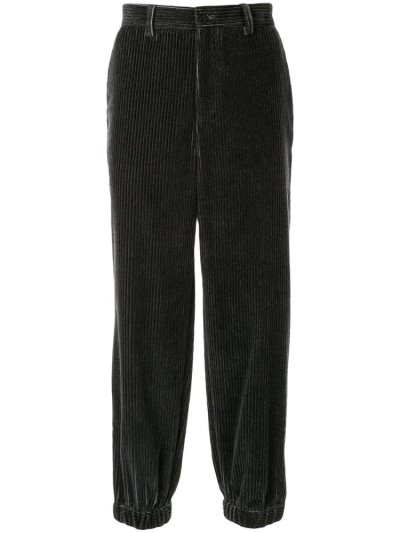 Grey Armani Emporio Faded Corduroy Men's Pants | UAE00291