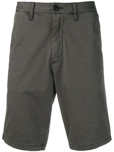 Grey Armani Emporio Mid Rise Knee Length Men's Shorts | UAE63610