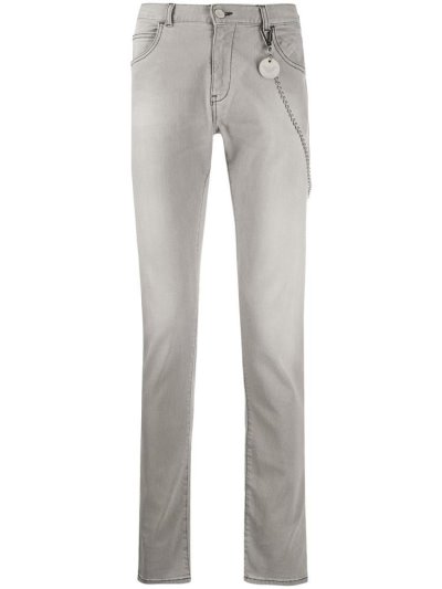 Grey Armani Emporio Straight Cut Men's Jeans | UAE89156