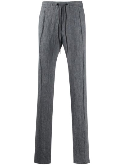 Grey Armani Emporio Straight Leg Men's Pants | UAE29954