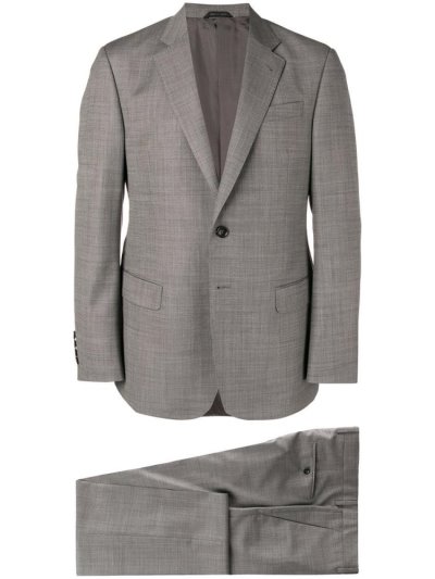 Grey Giorgio Armani Formal Two Piece Men's Suits | UAE53303