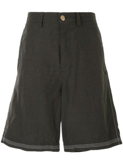 Grey Giorgio Armani Knee Length Men's Shorts | UAE70249